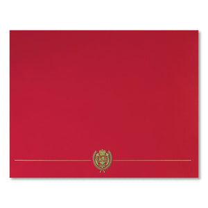 Classic Crest Certificate Covers, 9.38 X 12, Red, 5-pack