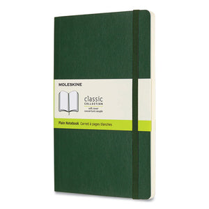 Classic Softcover Notebook, Unruled, Myrtle Green Cover, 5 X 8.25, 96 Sheets