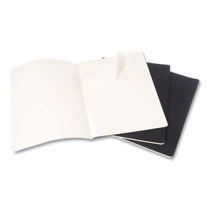 Cahier Journal, Unruled, Black Cover, 11 X 8.5, 60 Sheets, 3-pack