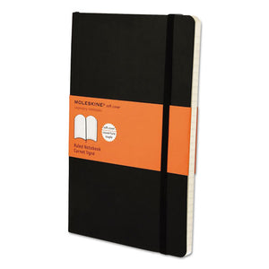 ESHBGMSL14 - Classic Softcover Notebook, Ruled, 8 1-4 X 5, Black Cover, 192 Sheets