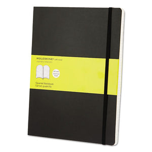 ESHBGMSX15 - Classic Softcover Notebook, Squared, 10 X 7 1-2, Black Cover, 192 Sheets