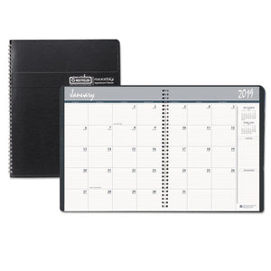 ESHOD26202 - RECYCLED RULED MONTHLY PLANNER, 14-MONTH DEC.-JAN., 8 1-2 X 11, BLACK, 2018-2020