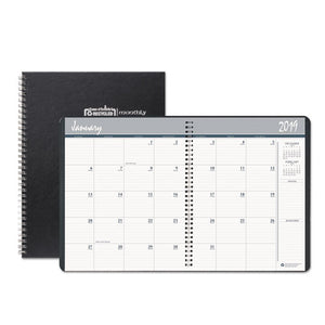 ESHOD26292 - ONE-YEAR MONTHLY HARD COVER PLANNER, 8 1-2 X 11, BLACK, 2019