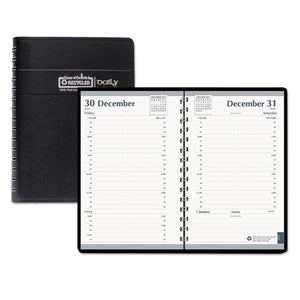ESHOD28802 - DAILY APPOINTMENT BOOK, 15-MINUTE APPOINTMENTS, 5 X 8, BLACK, 2019