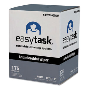 Easy Task F310 Wiper, Quarterfold, 10 X 13, Zipper Bag, 175-bag, 6-carton