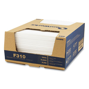 Deluxe Antimicrobial Towels, 13 X 21, White, 150-carton