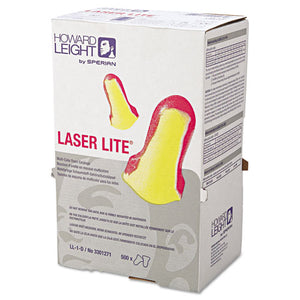 ESHOWLL1D - Ll-1 D Laser Lite Single-Use Earplugs, Cordless, 32nrr, Ma-yw, Ls500, 500 Pairs