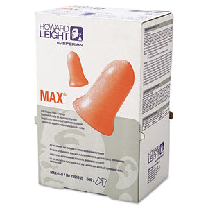 ESHOWMAX1D - Max-1 D Single-Use Earplugs, Cordless, 33nrr, Coral, Ls 500 Refill