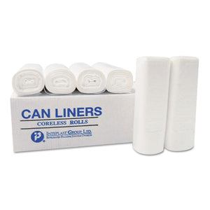 ESIBSEC202206N - Perforated High-Density Can Liners, 20 X 22, 7gal, 6mic, Clear, 50-roll