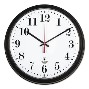 ESILC67700002 - Black Quartz Contract Clock, 13-3-4", Black