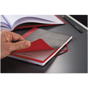 ESJDK400110479 - FLEXIBLE CASEBOUND NOTEBOOKS, LEGAL RULE, BLACK-RED COVER, 9 7-8 X 7, 72 PAGES