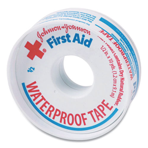 Waterproof-adhesive First Aid Tape, 1" Core, 0.5" X 10 Yds, White