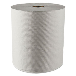 ESKCC01052 - Hard Roll Towels, 100% Recycled, 1.5" Core, White, 8" X 800ft, 12 Rolls-carton