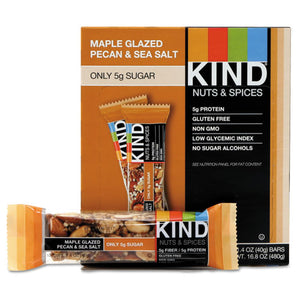 ESKND17930 - Nuts And Spices Bar, Maple Glazed Pecan And Sea Salt, 1.4 Oz Bar, 12-box
