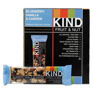 ESKND18039 - Fruit And Nut Bars, Blueberry Vanilla And Cashew, 1.4 Oz Bar, 12-box