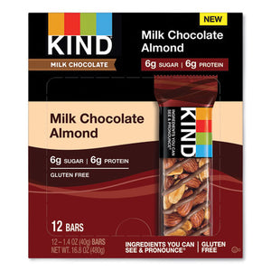 Milk Chocolate Bars, Milk Chocolate Almond, 1.4 Oz Bar, 12-box