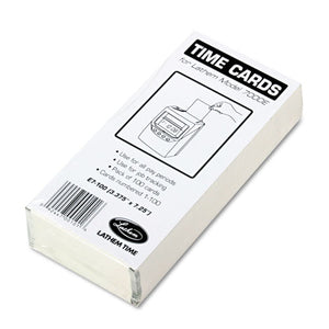 ESLTHE7100 - Time Card For Lathem Model 7000e, Numbered 1-100, Two-Sided, 100-pack
