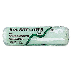 ESLZRRR9389 - Semi-Smooth Paint Roller Cover, 3-8" Nap, 9", Green