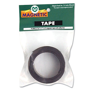 Magnetic-adhesive Tape, 1" X 4 Ft Roll