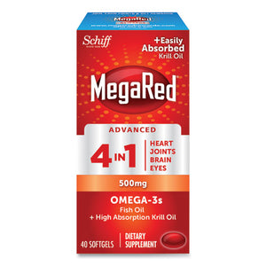 Advanced 4-in-1 Omega-3 Softgel, 500 Mg, 40 Count