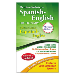 ESMER824 - MERRIAM-WEBSTER'S SPANISH-ENGLISH DICTIONARY, 928 PAGES