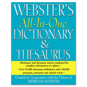 ESMERFSP0471 - All-In-One Dictionary-thesaurus, Hardcover, 768 Pages