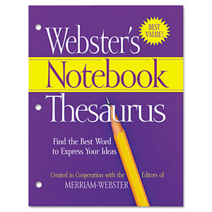ESMERFSP0573 - Notebook Thesaurus, Three-Hole Punched, Paperback, 80 Pages