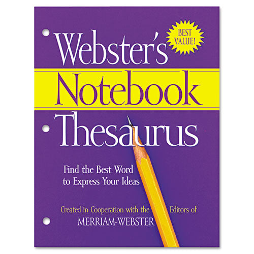 ESMERFSP0573 - Notebook Thesaurus, Three-Hole Punched, Paperback, 80 Pages