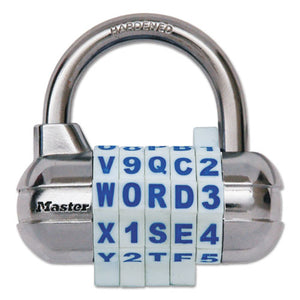 ESMLK1534D - Password Plus Combination Lock, Hardened Steel Shackle, 2 1-2" Wide, Silver