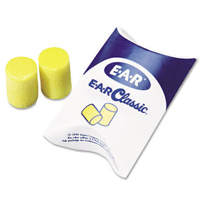 ESMMM3101001 - E A R Classic Earplugs, Pillow Paks, Uncorded, Pvc Foam, Yellow, 200 Pairs