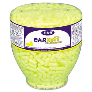 ESMMM3911004 - E A Rsoft Neon Tapered Earplug Refill, Cordless, Yellow, 500-box
