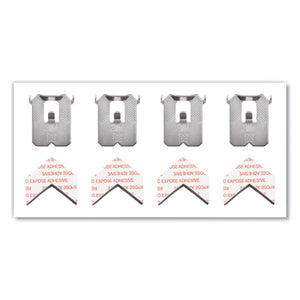 Claw Drywall Picture Hanger, Holds 25 Lbs, 4 Hooks And 4 Spot Markers, Stainless Steel