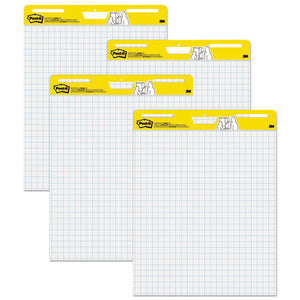 ESMMM560VAD4PK - Self Stick Easel Pads, Quadrille, 25 X 30, White, 4 30 Sheet Pads-carton