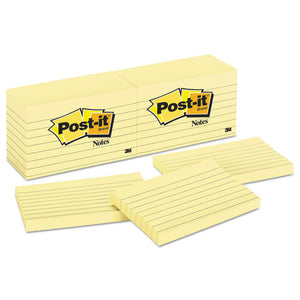 ESMMM635YW - Original Pads In Canary Yellow, 3 X 5, Lined, 100-Sheet, 12-pack