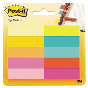 ESMMM67010AB - Page Flag Markers, Assorted Bright Colors, 50 Sheets-pad, 10 Pads-pack
