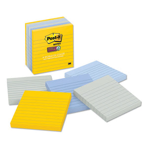 ESMMM6756SSNY - Pads In New York Colors Notes, 4 X 4, 90-Sheet, 6-pack