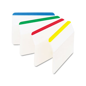 ESMMM686A1 - Angled Tabs, 2 X 1 1-2, Striped, Assorted Primary Colors, 24-pack