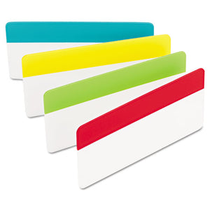 ESMMM686ALYR3IN - File Tabs, 3 X 1 1-2, Solid, Aqua-lime-red-yellow, 24-pack