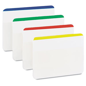 ESMMM686F1 - File Tabs, 2 X 1 1-2, Lined, Assorted Primary Colors, 24-pack