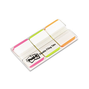 ESMMM686LPGO - File Tabs, 1 X 1 1-2, Lined, Assorted Fluorescent Colors, 66-pack