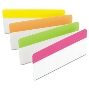 ESMMM686PLOY3IN - File Tabs, 3 X 1 1-2, Assorted Brights, 24-pack