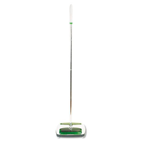 ESMMMM007CCW - Quick Floor Sweeper, Rubber Bristles, 42" Aluminum Handle, White