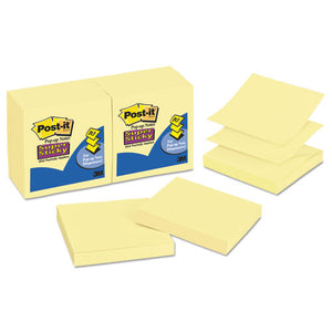 ESMMMR33012SSCY - Pop-Up 3 X 3 Note Refill, Canary Yellow, 90 Notes-pad, 12 Pads-pack