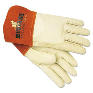 ESMPG4950M - Mustang Mig-tig Welder Gloves, Tan, Medium, 12 Pairs