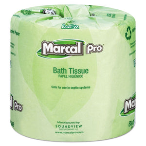 ESMRC3001 - 100% Recycled Bathroom Tissue, White, 240 Sheets-roll, 48 Rolls-carton