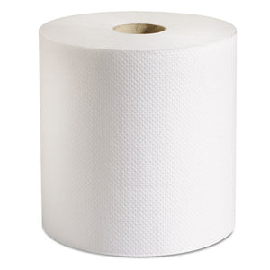 ESMRCP708B - 100% Recycled Hardwound Roll Paper Towels, 7 7-8 X 800 Ft, White, 6 Rolls-ct