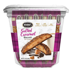 Biscotti, Salted Caramel, 0.85 Oz Individually Wrapped, 25-pack