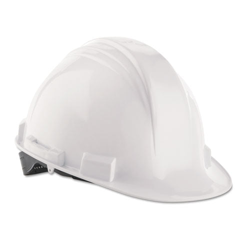 ESNSPA59010000 - A-Safe Peak Hard Hat, White, Rain Trough