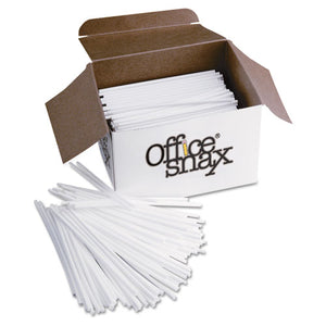 ESOFXSTR5 - Plastic Stir Sticks, 5", Plastic, White, 1000-box