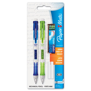 ESPAP1759214 - Clear Point Mechanical Pencil Starter Set, 0.9 Mm, Lime Green, Royal Blue, 2-set